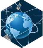 Globe surrounded by orbiting satellites