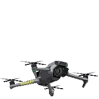 Drone surveying trees